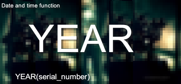 YEAR関数