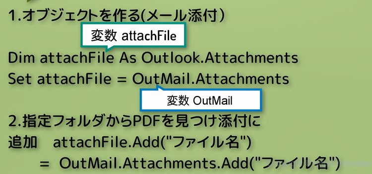 OUTLOOKにメール添付して個別にメール送信4